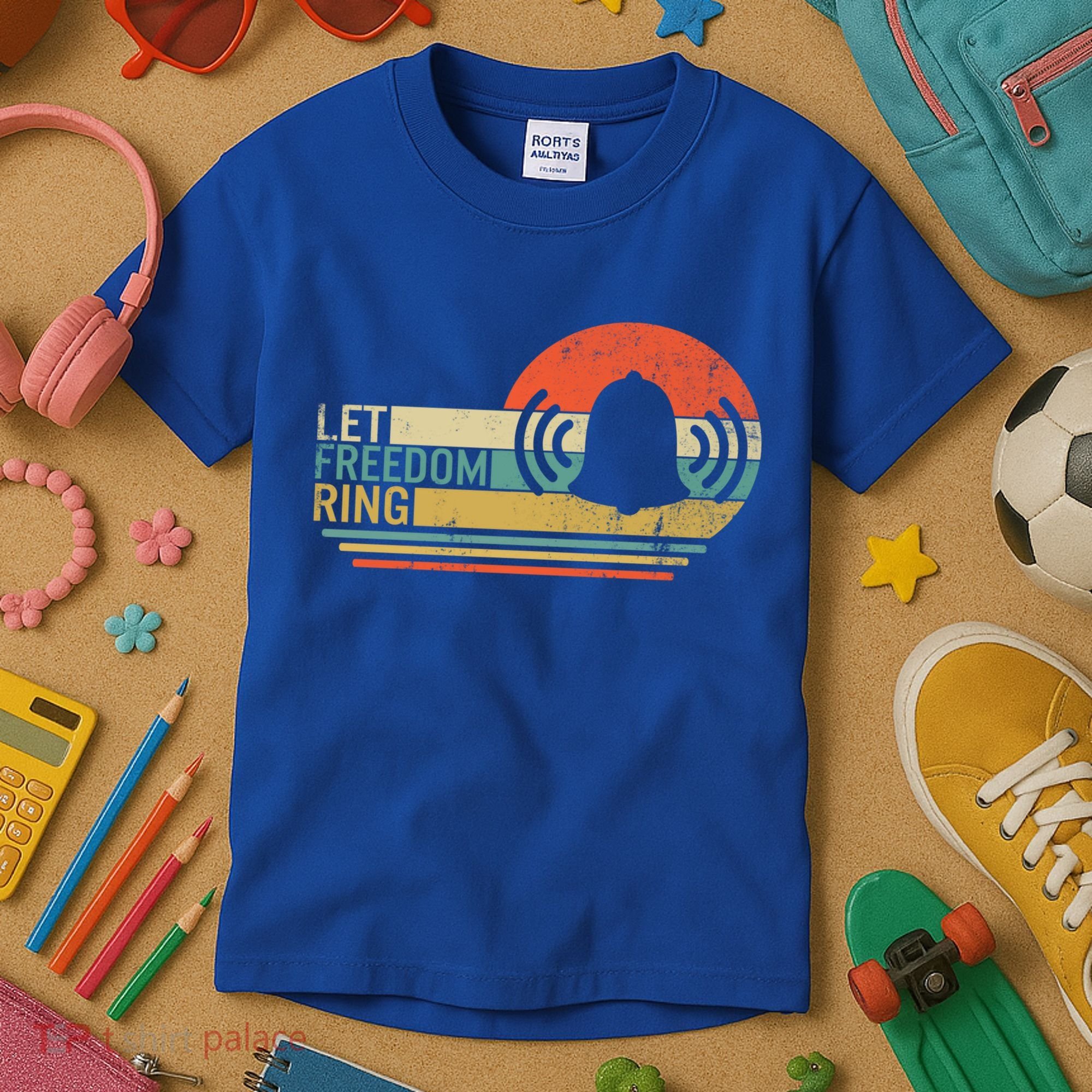Let Freedom Ring Martin Luther King Mlk Day Independence Day Cute Gift Kids T-Shirt