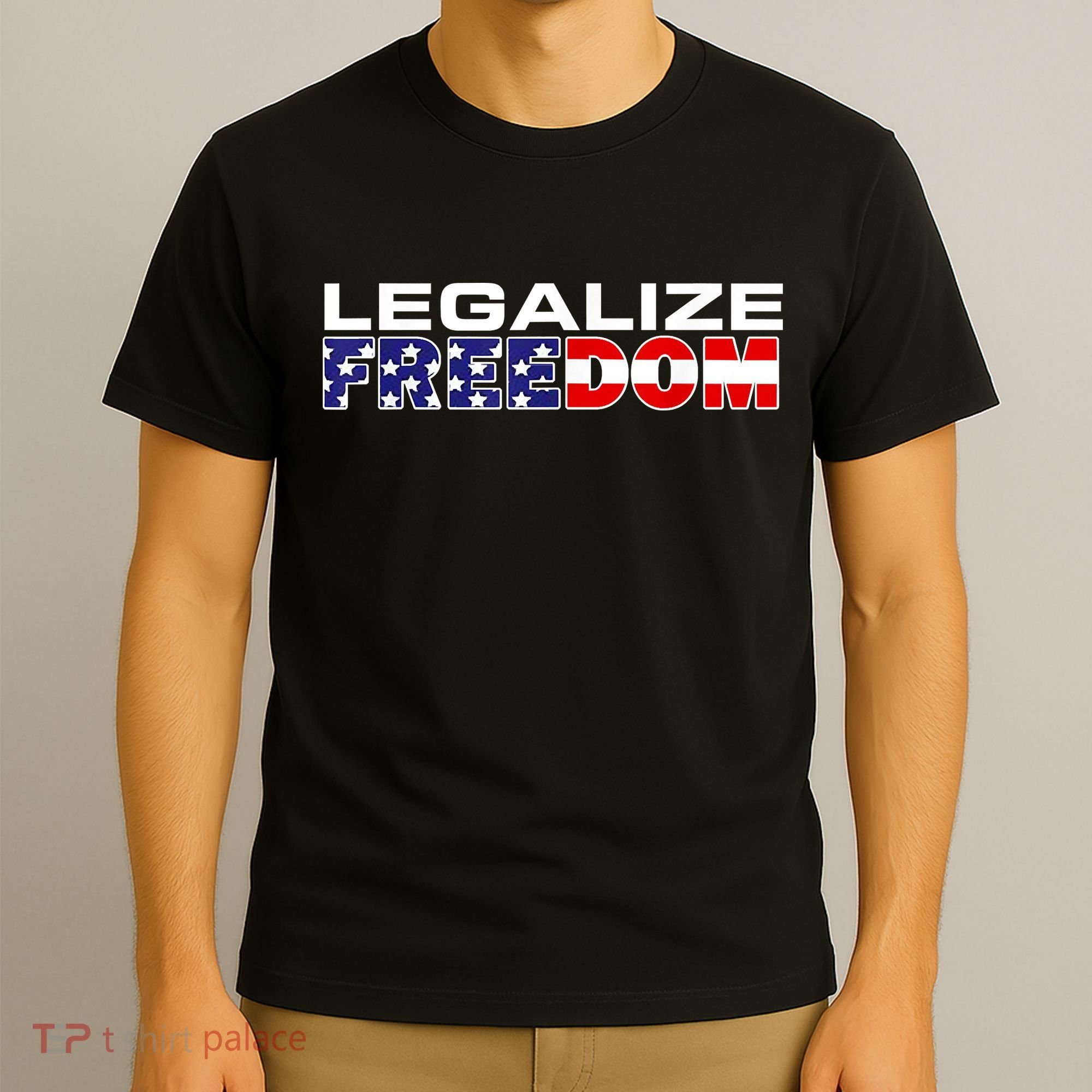 Legalize Freedom Republican American Flag I Voted For Trump T-Shirt
