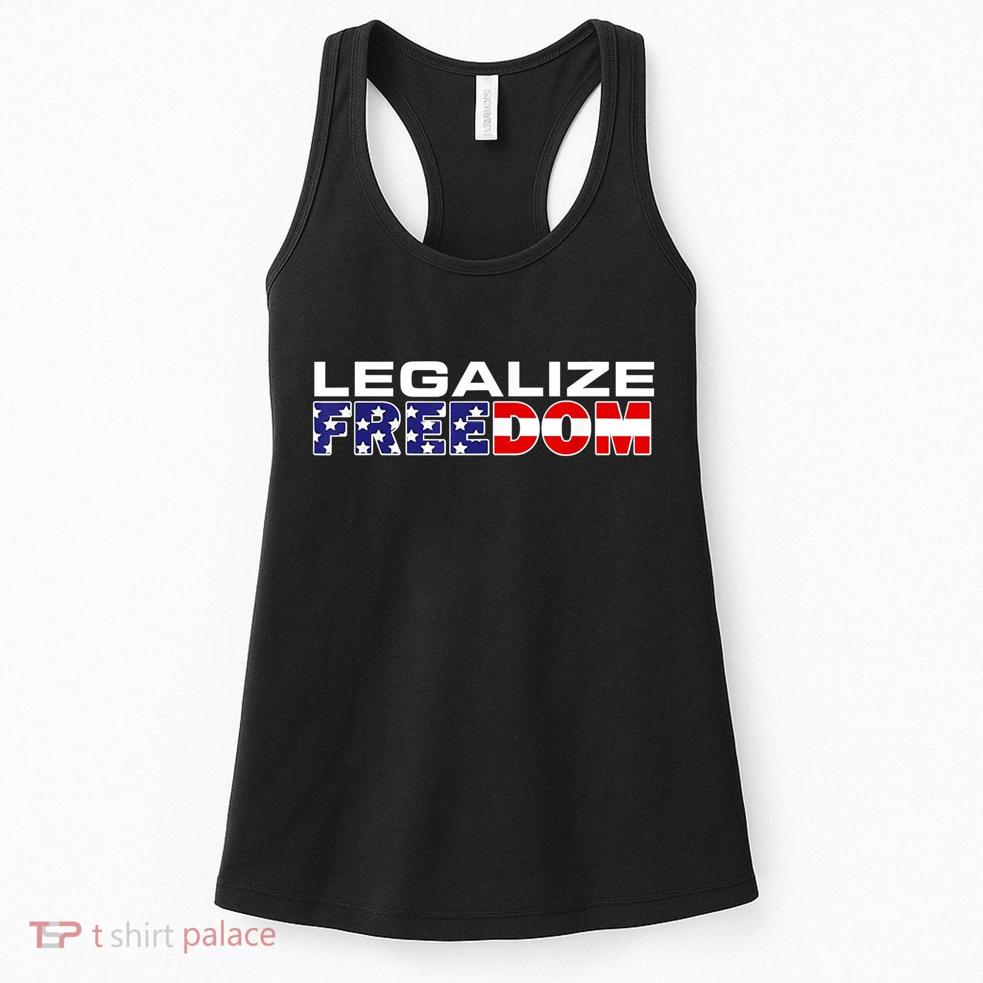 Legalize Freedom Republican American Flag I Voted For Trump Women's Tank Top