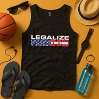 Legalize Freedom Republican American Flag I Voted For Trump Tank Top thumb 4