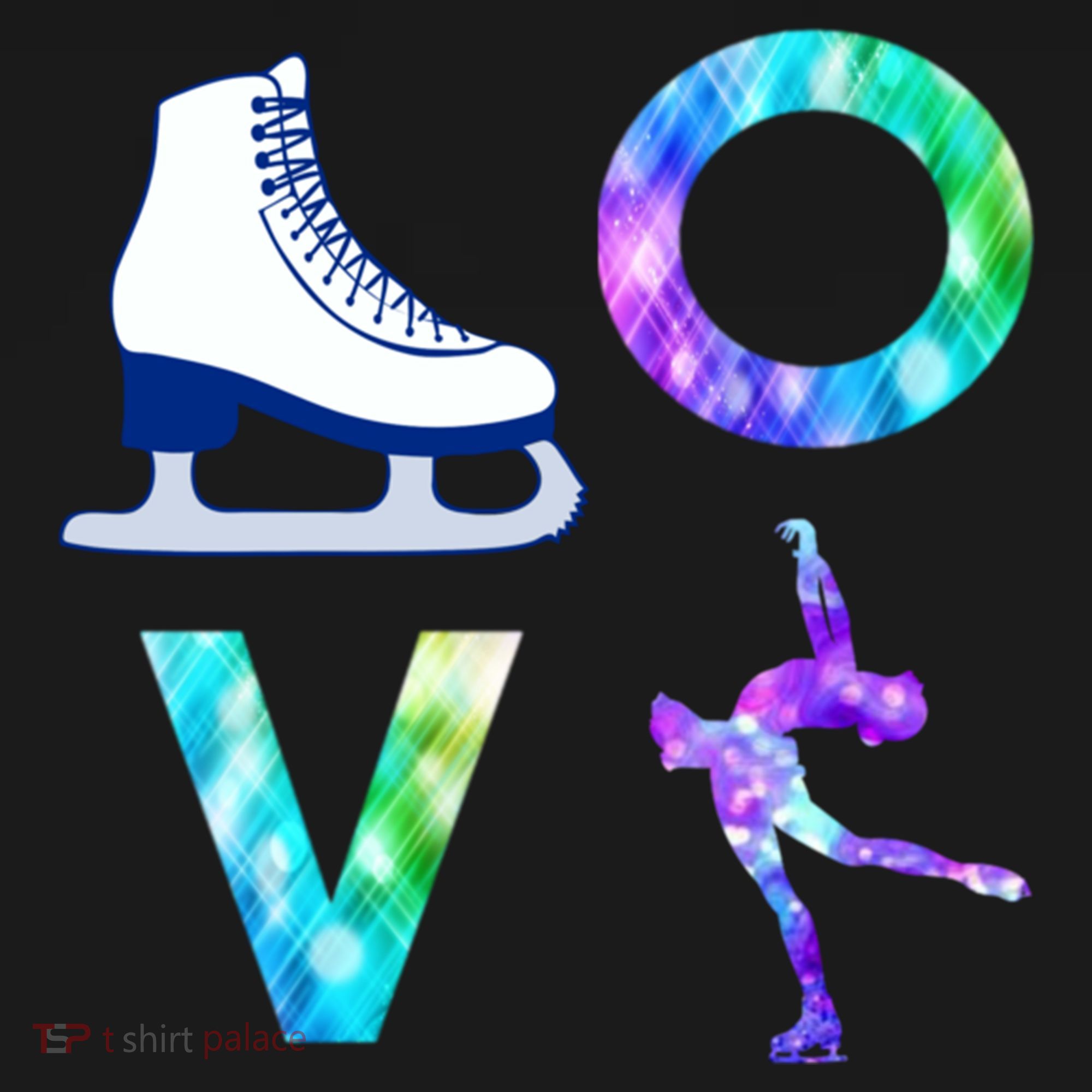 Love Figure Skating Ice Skater Girls Gift Women's Hoodie