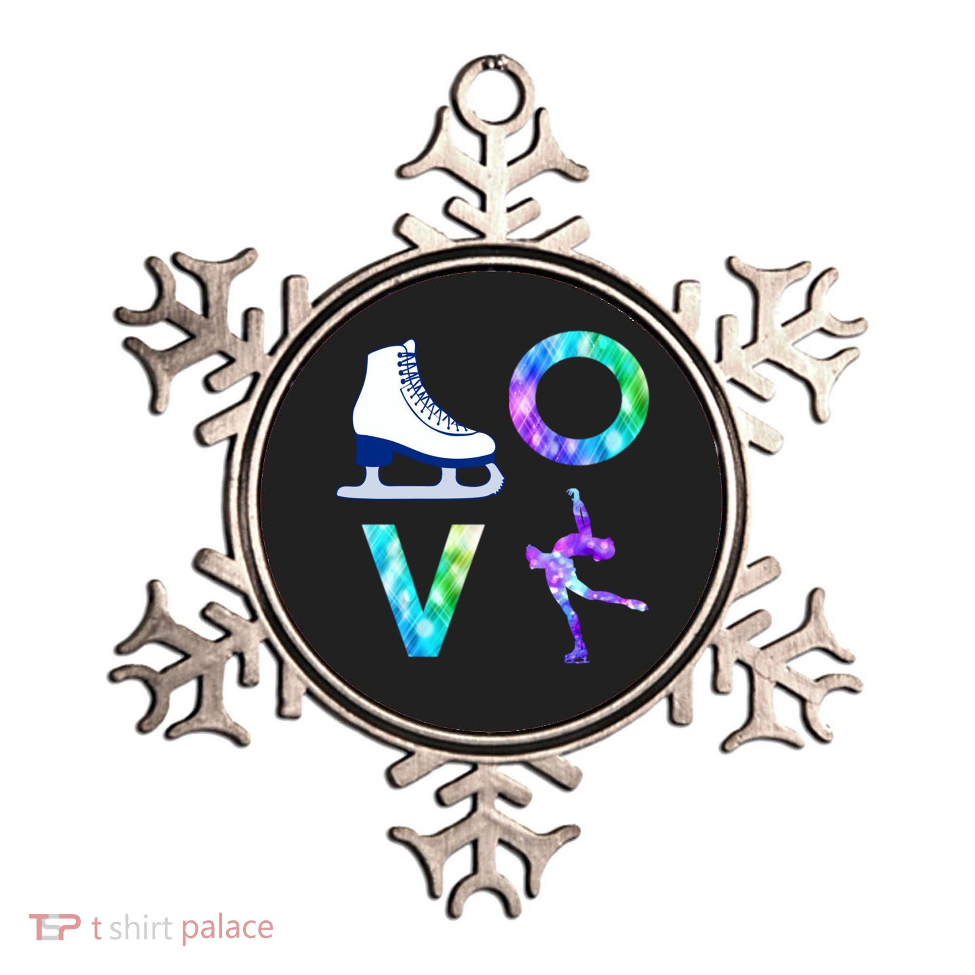 Love Figure Skating Ice Skater Girls Gift Ornament