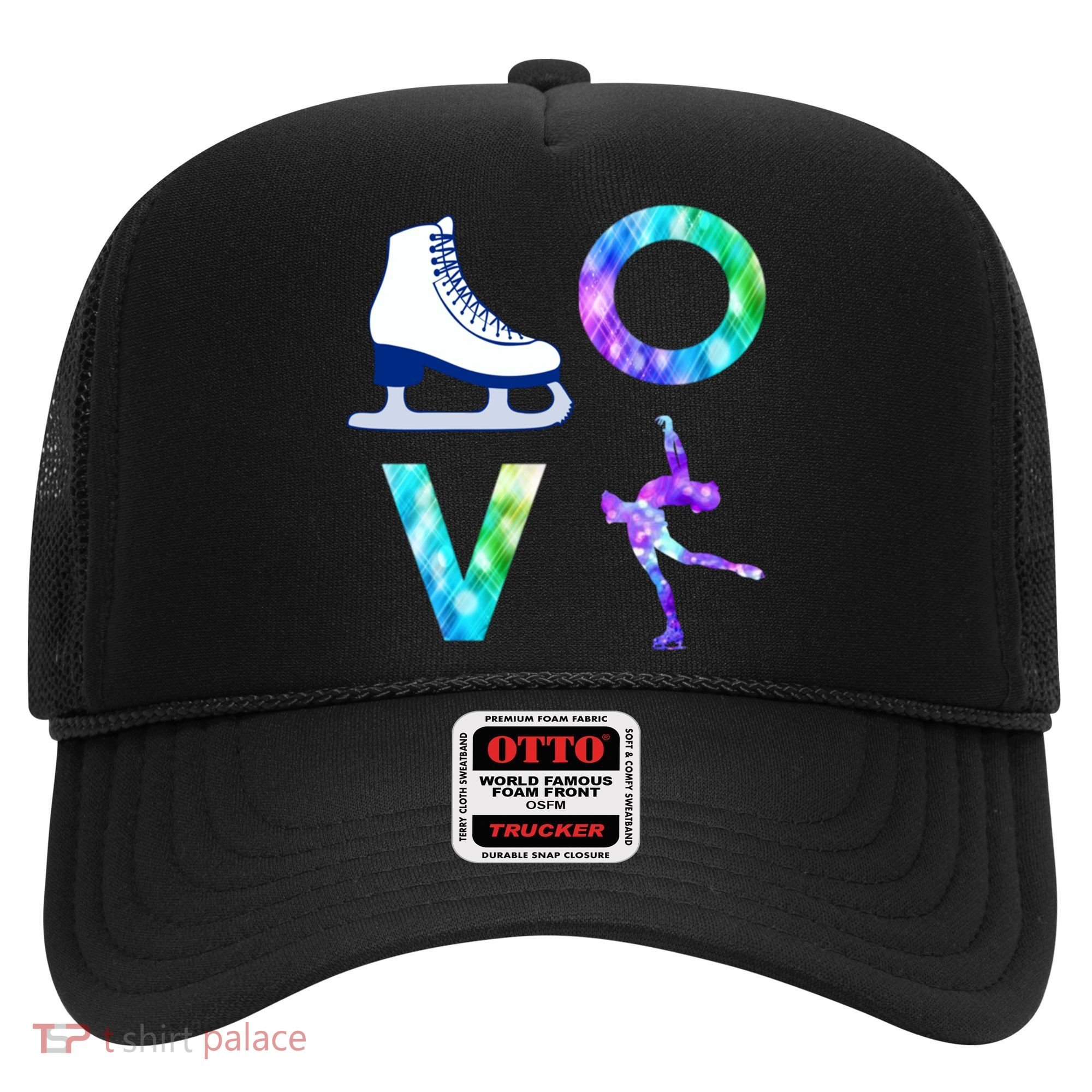 Love Figure Skating Ice Skater Girls Gift Hat