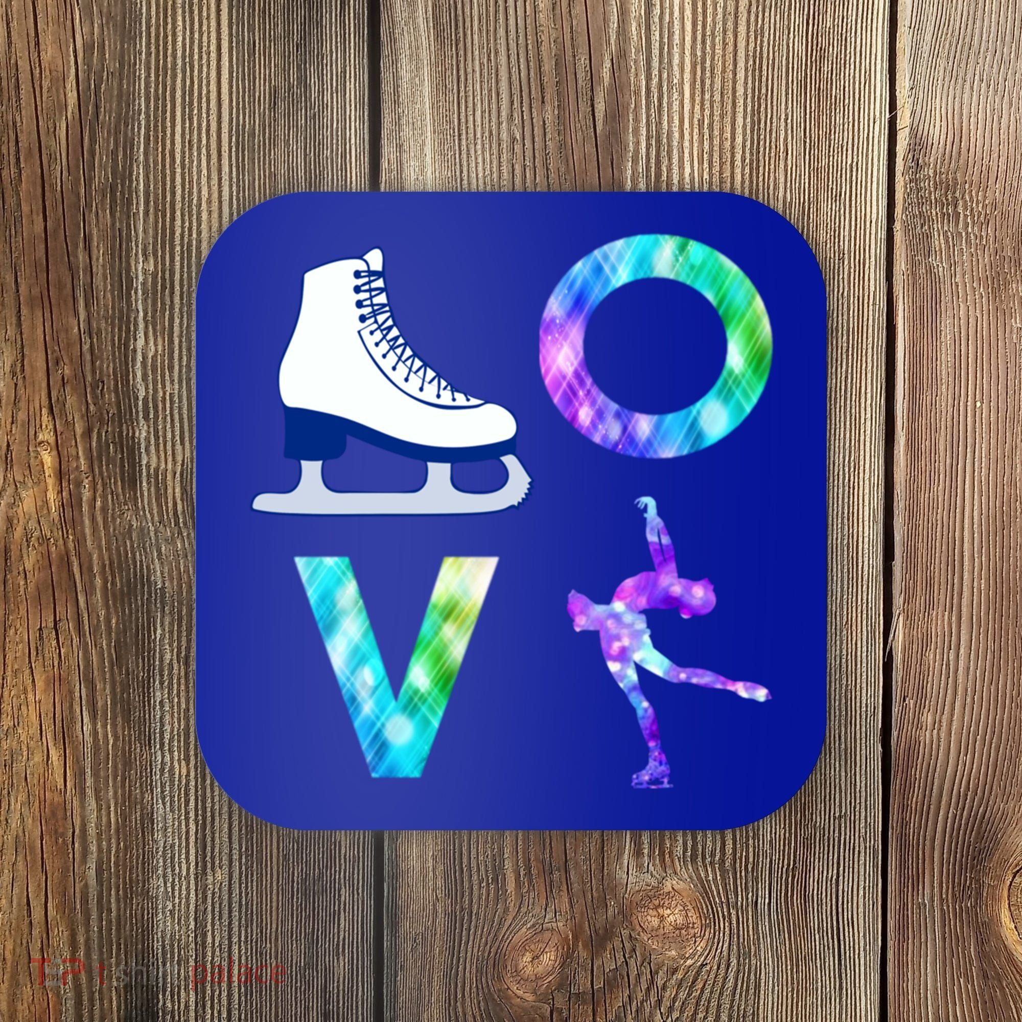 Love Figure Skating Ice Skater Girls Gift Coaster