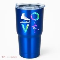 Love Figure Skating Ice Skater Girls Gift Tumbler thumb 0