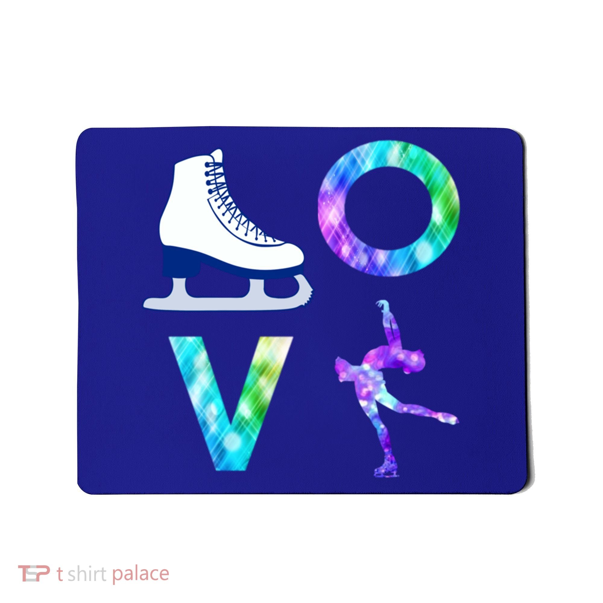 Love Figure Skating Ice Skater Girls Gift Mousepad