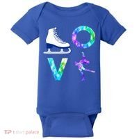 Love Figure Skating Ice Skater Girls Gift Baby Bodysuit thumb 0