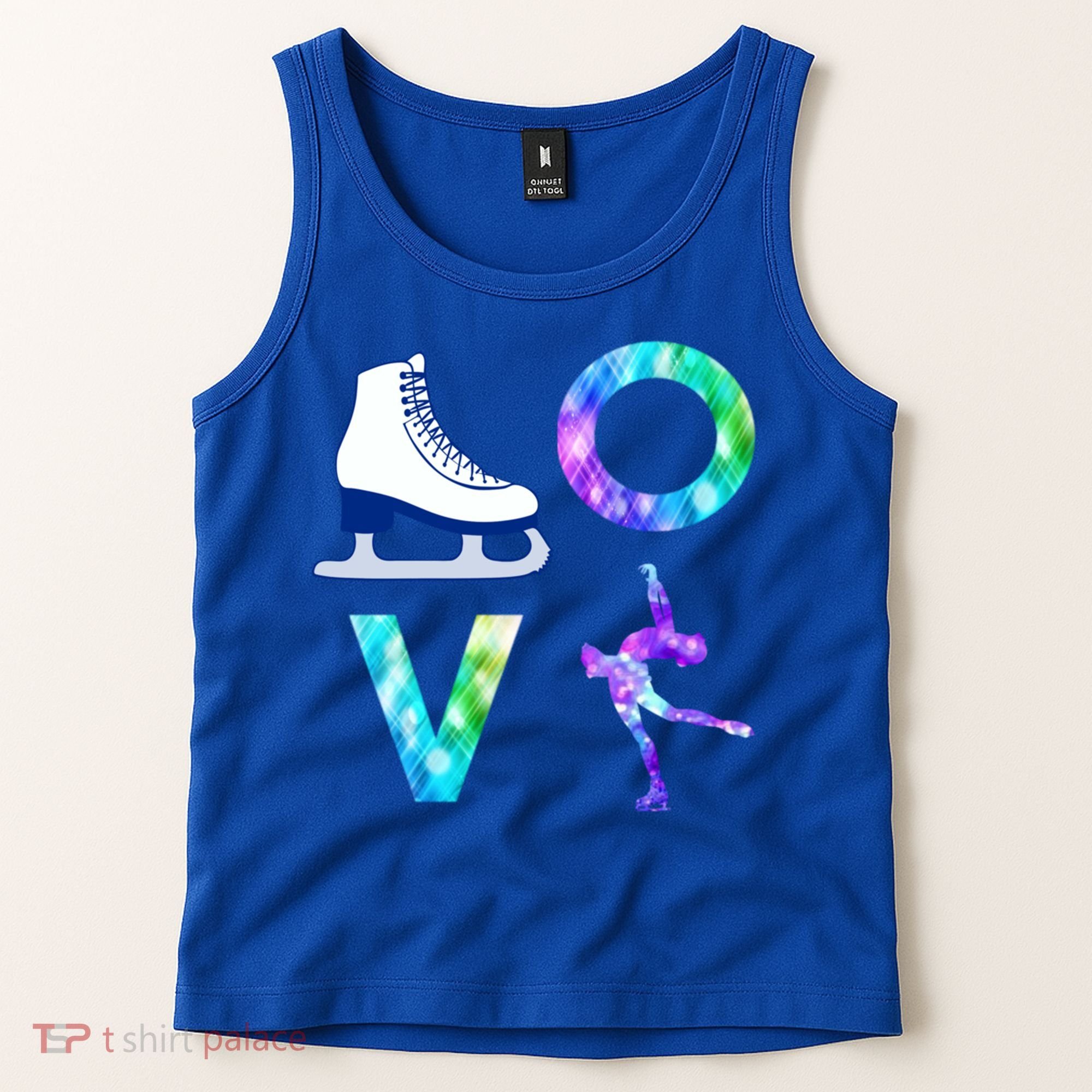 Love Figure Skating Ice Skater Girls Gift Tank Top