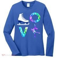 Love Figure Skating Ice Skater Girls Gift Women's Long Sleeve Shirt thumb 0