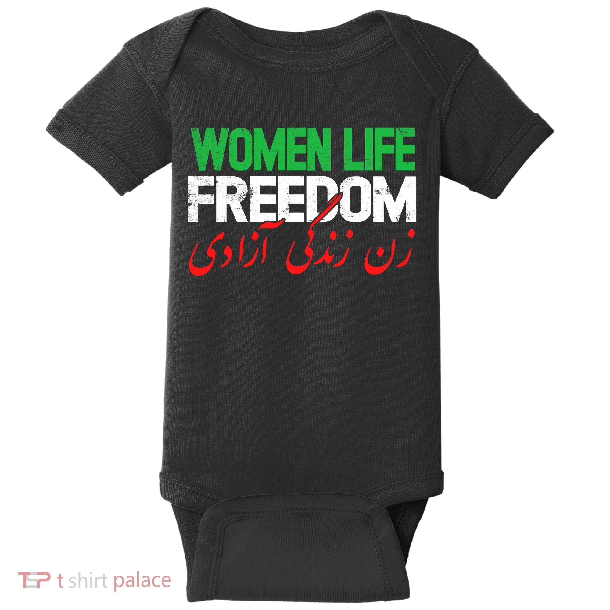  Life Freedom Support Persian Zan Zendegi Azadi Baby Bodysuit
