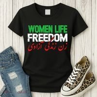  Life Freedom Support Persian Zan Zendegi Azadi Women's T-Shirt thumb 3