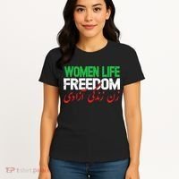  Life Freedom Support Persian Zan Zendegi Azadi Women's T-Shirt thumb 4