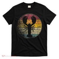 Lobster Fish Seafood Fishing Vintage Distressed Retro Style T-Shirt thumb 0