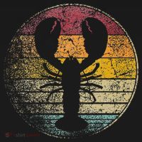 Lobster Fish Seafood Fishing Vintage Distressed Retro Style T-Shirt thumb 7