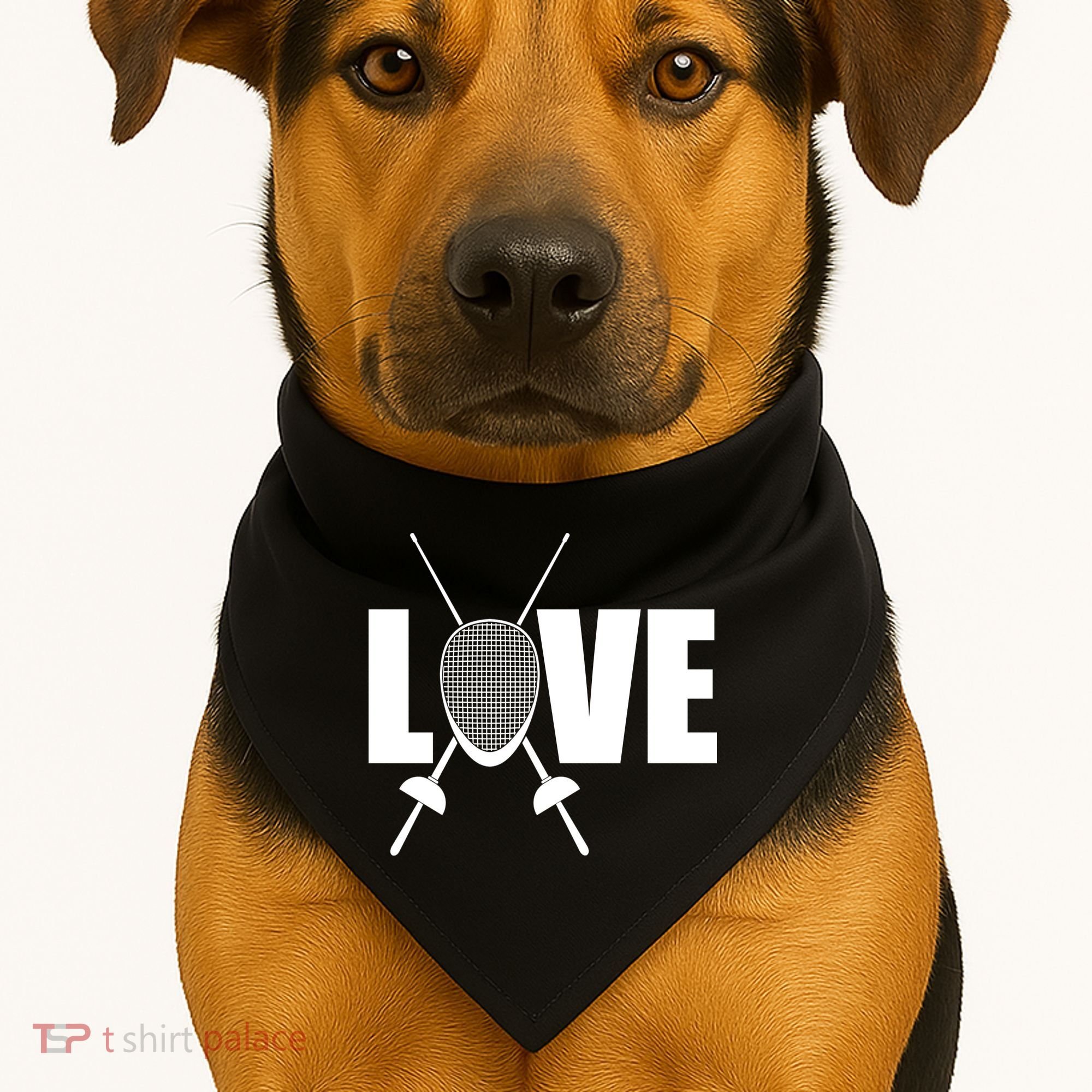 Love Fencing Sport USA-Made Doggie Bandana