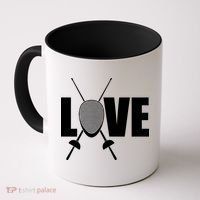 Love Fencing Sport Coffee Mug thumb 0