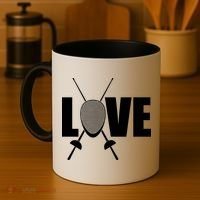 Love Fencing Sport Coffee Mug thumb 4