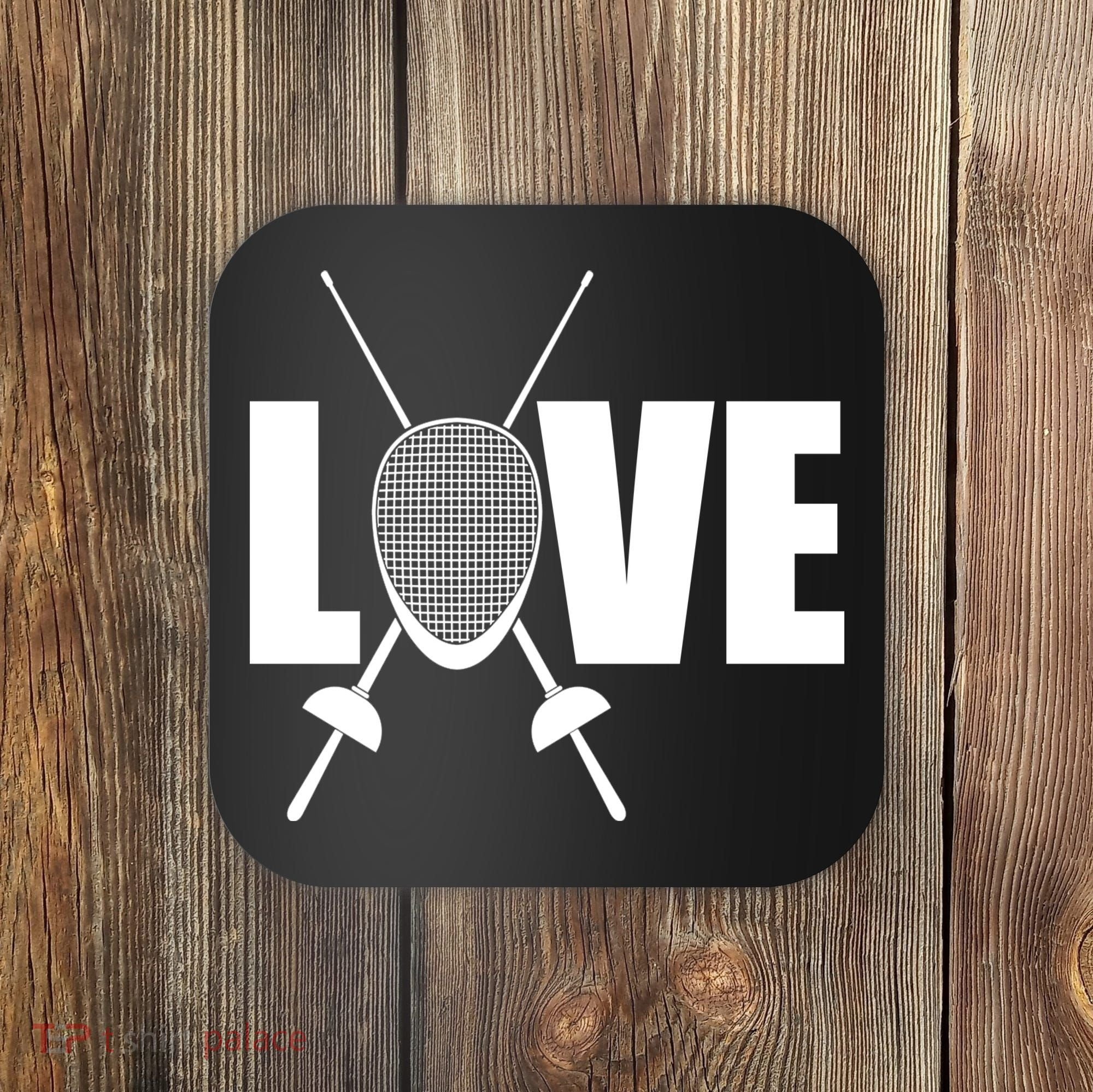 Love Fencing Sport Coaster
