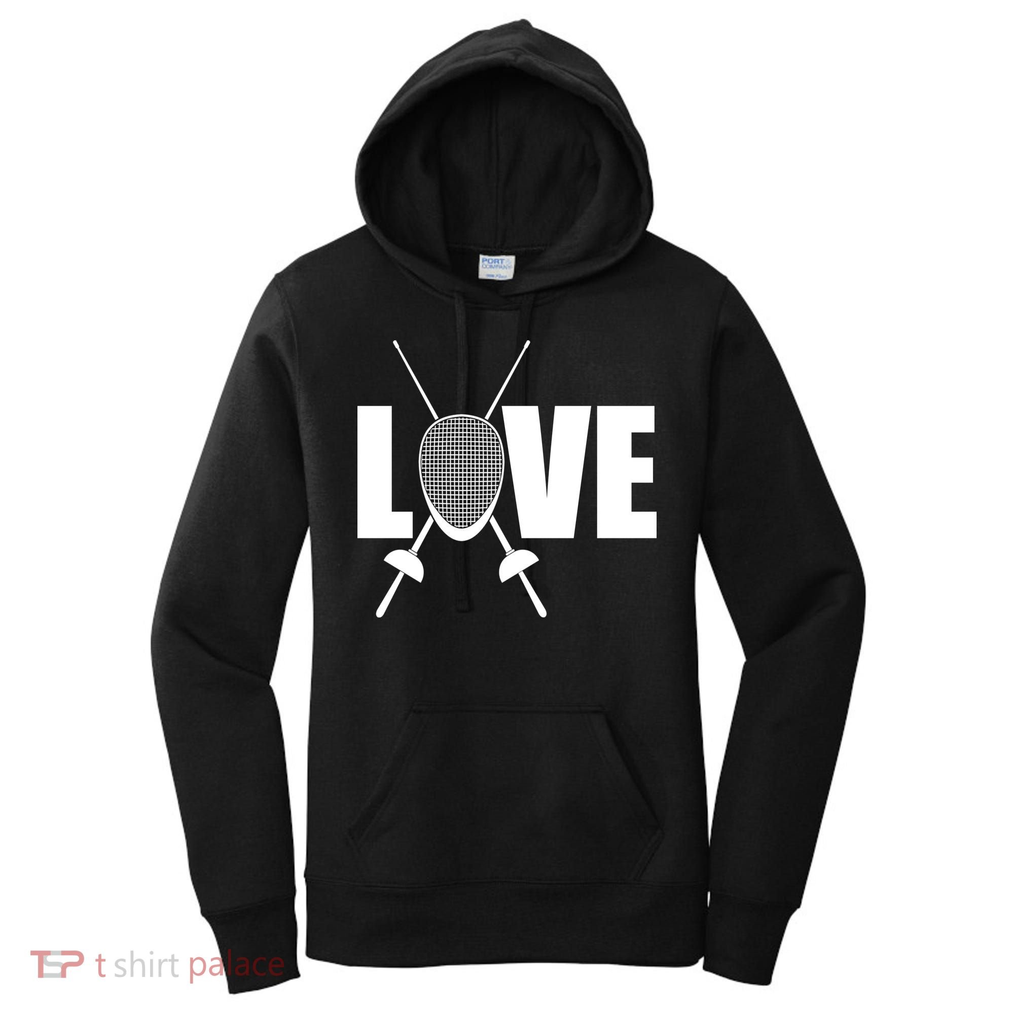 Love Fencing Sport Women's Hoodie