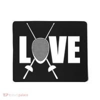 Love Fencing Sport Mousepad thumb 0