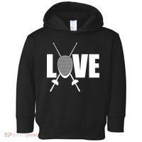 Love Fencing Sport Toddler Hoodie thumb 0