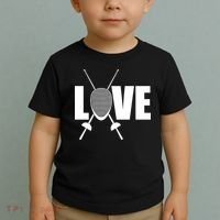 Love Fencing Sport Toddler T-Shirt thumb 2