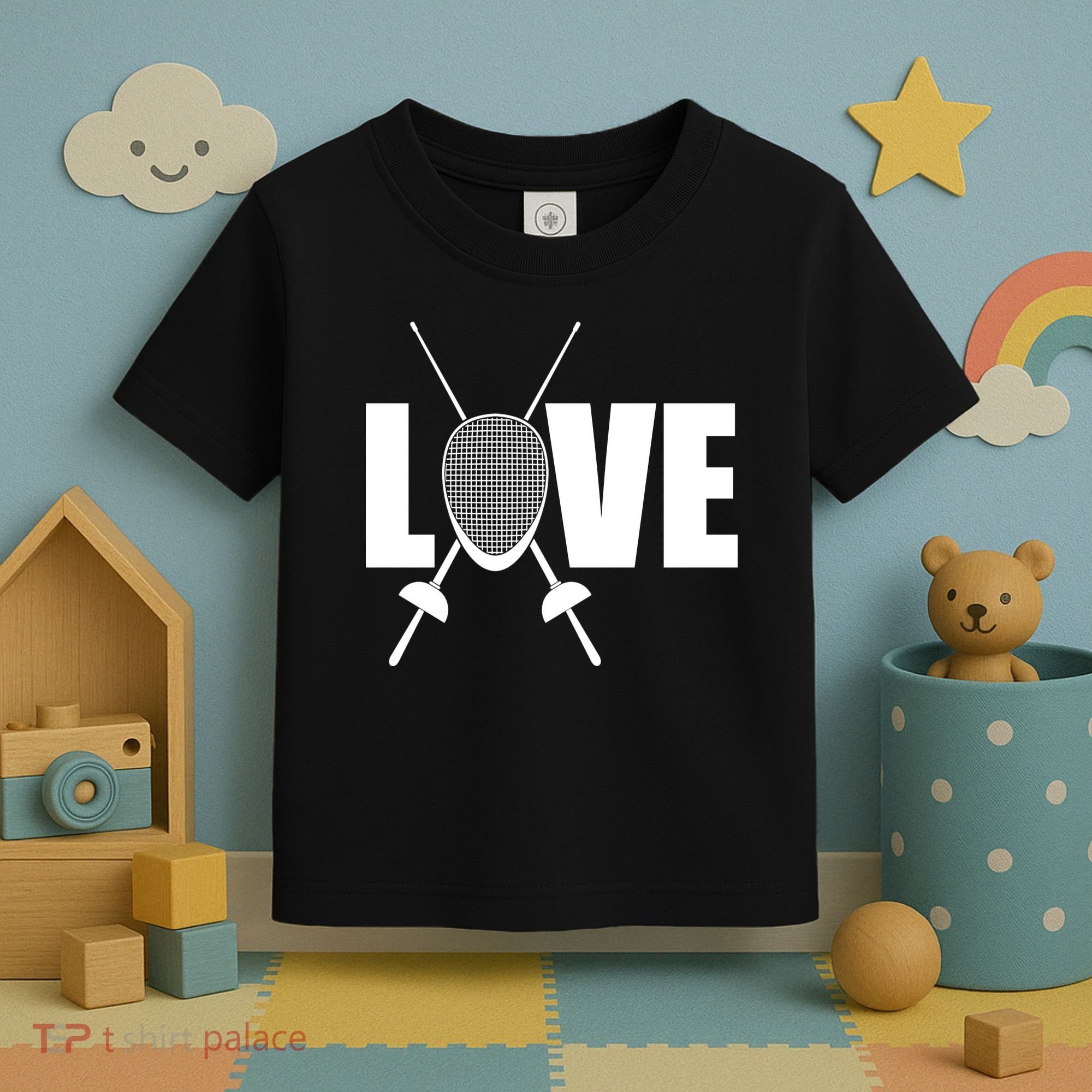 Love Fencing Sport Toddler T-Shirt