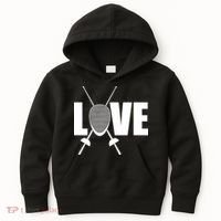 Love Fencing Sport Kids Hoodie thumb 0