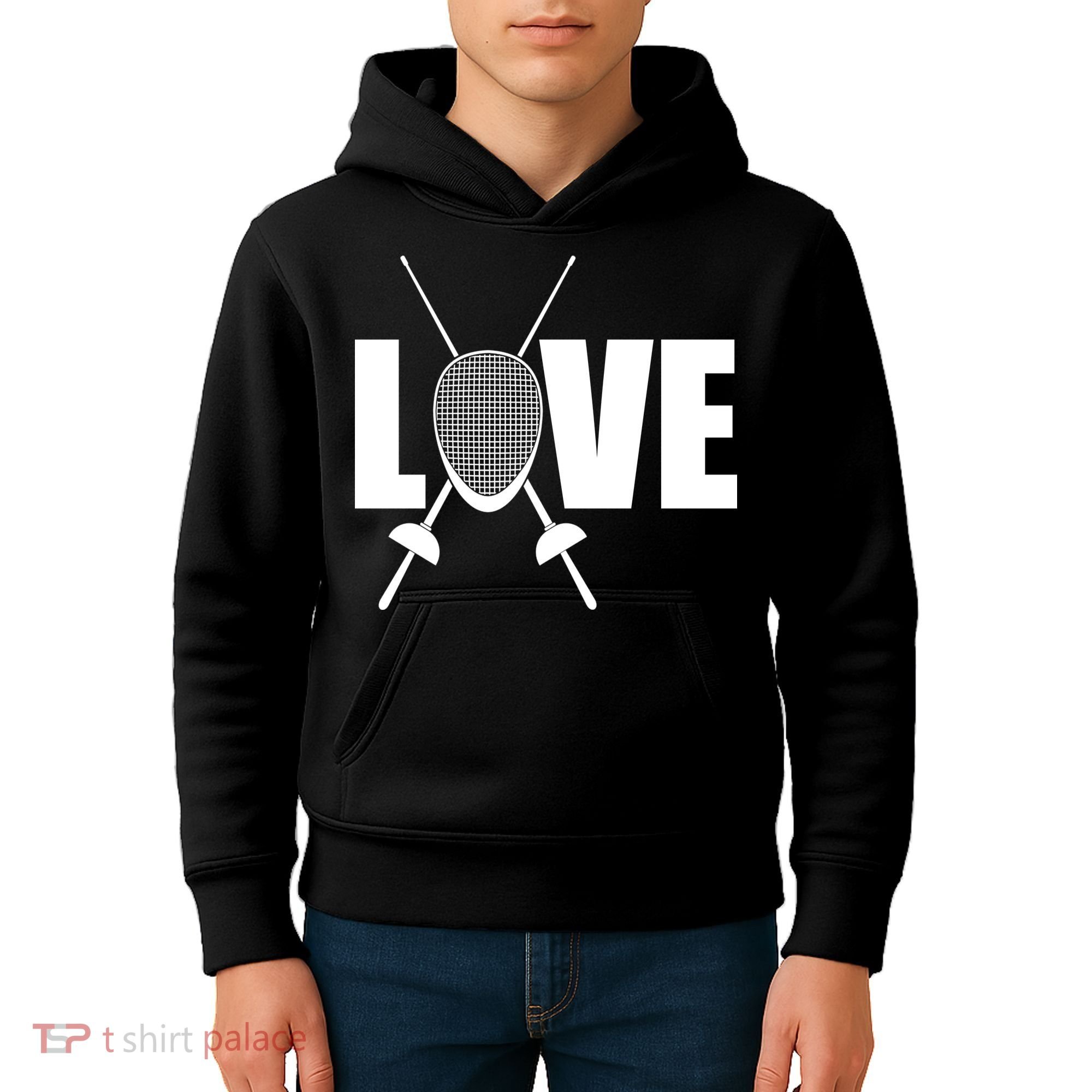 Love Fencing Sport Kids Hoodie