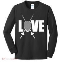 Love Fencing Sport Kids Long Sleeve Shirt thumb 0