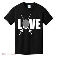 Love Fencing Sport Kids T-Shirt thumb 0
