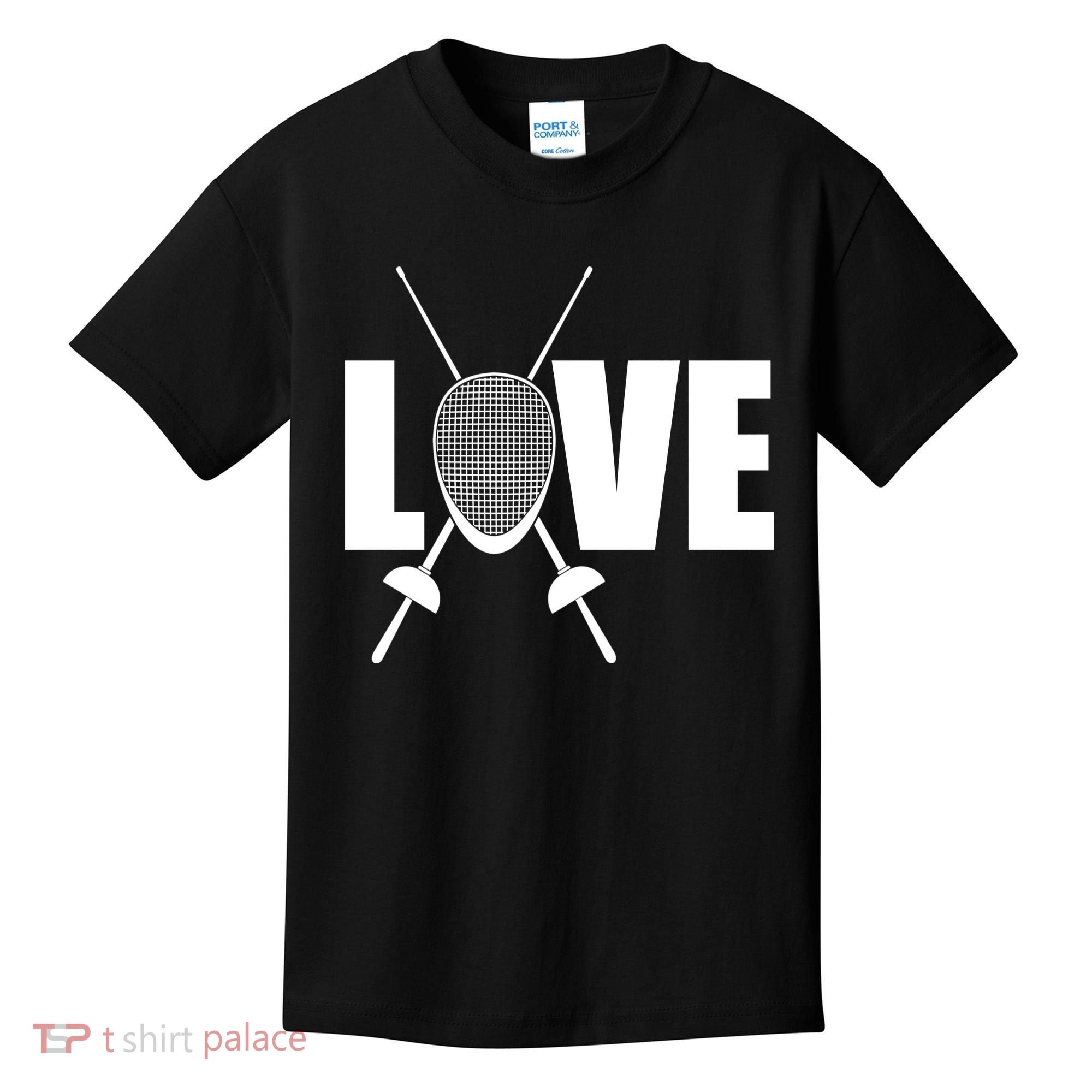 Love Fencing Sport Kids T-Shirt