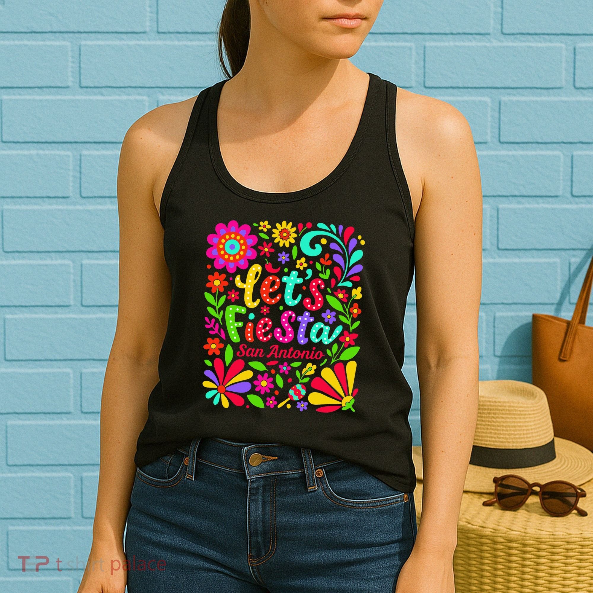 Lets Fiesta San Antonio Texas Cinco De Mayo Fiesta Squad Women's Tank Top