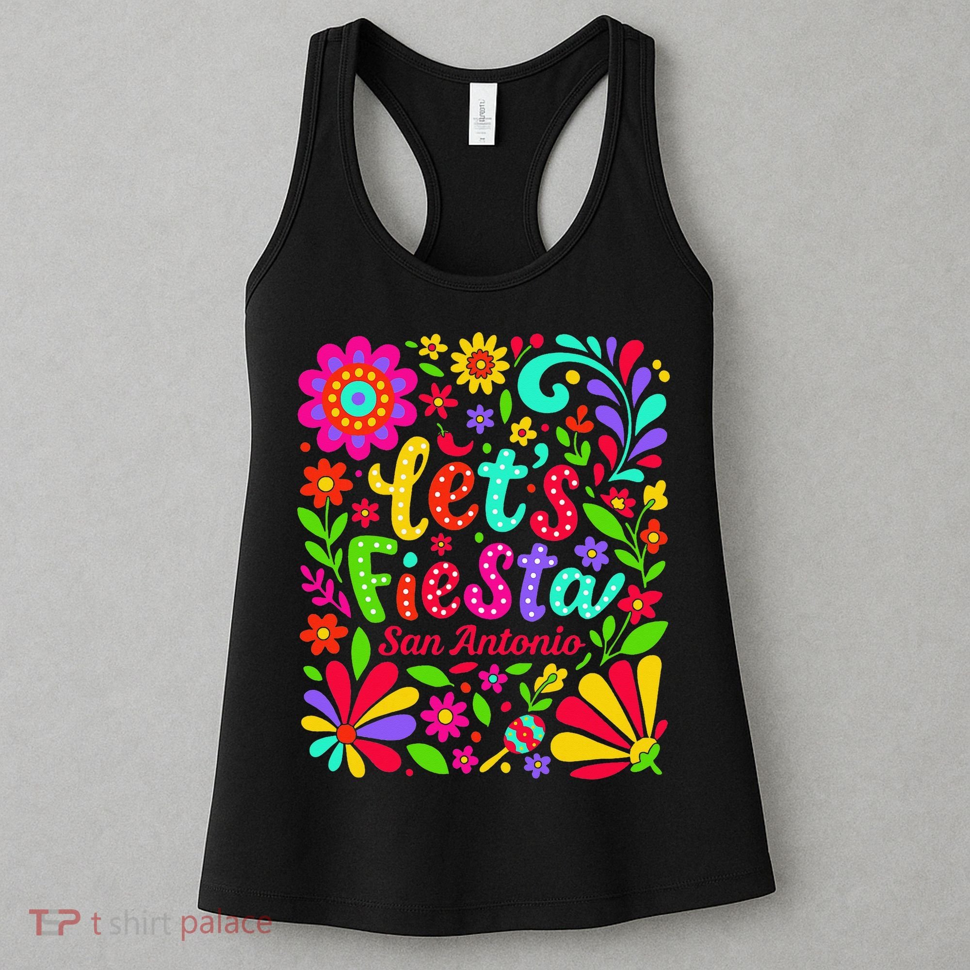 Lets Fiesta San Antonio Texas Cinco De Mayo Fiesta Squad Women's Tank Top