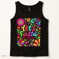 Lets Fiesta San Antonio Texas Cinco De Mayo Fiesta Squad Tank Top thumb 2