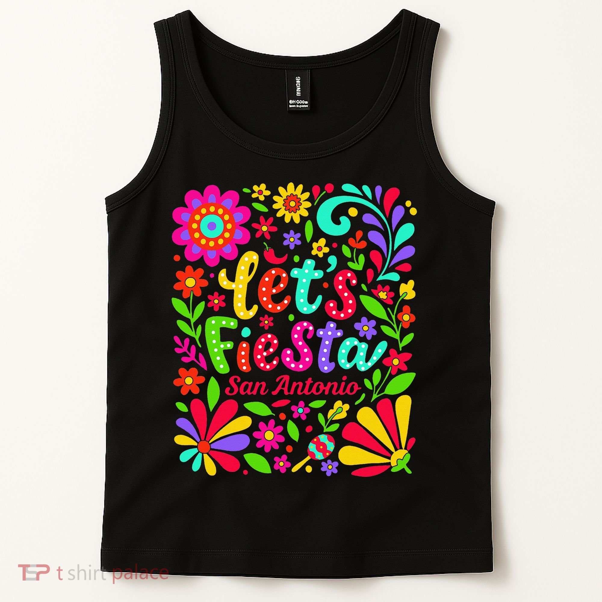 Lets Fiesta San Antonio Texas Cinco De Mayo Fiesta Squad Tank Top