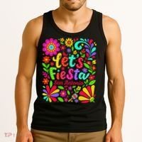 Lets Fiesta San Antonio Texas Cinco De Mayo Fiesta Squad Tank Top thumb 3