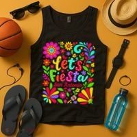 Lets Fiesta San Antonio Texas Cinco De Mayo Fiesta Squad Tank Top thumb 4