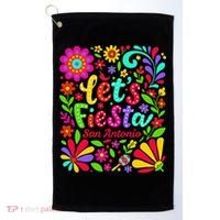 Lets Fiesta San Antonio Texas Cinco De Mayo Fiesta Squad Golf Towel thumb 0