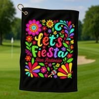 Lets Fiesta San Antonio Texas Cinco De Mayo Fiesta Squad Golf Towel thumb 1