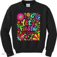 Lets Fiesta San Antonio Texas Cinco De Mayo Fiesta Squad Kids Sweatshirt thumb 0