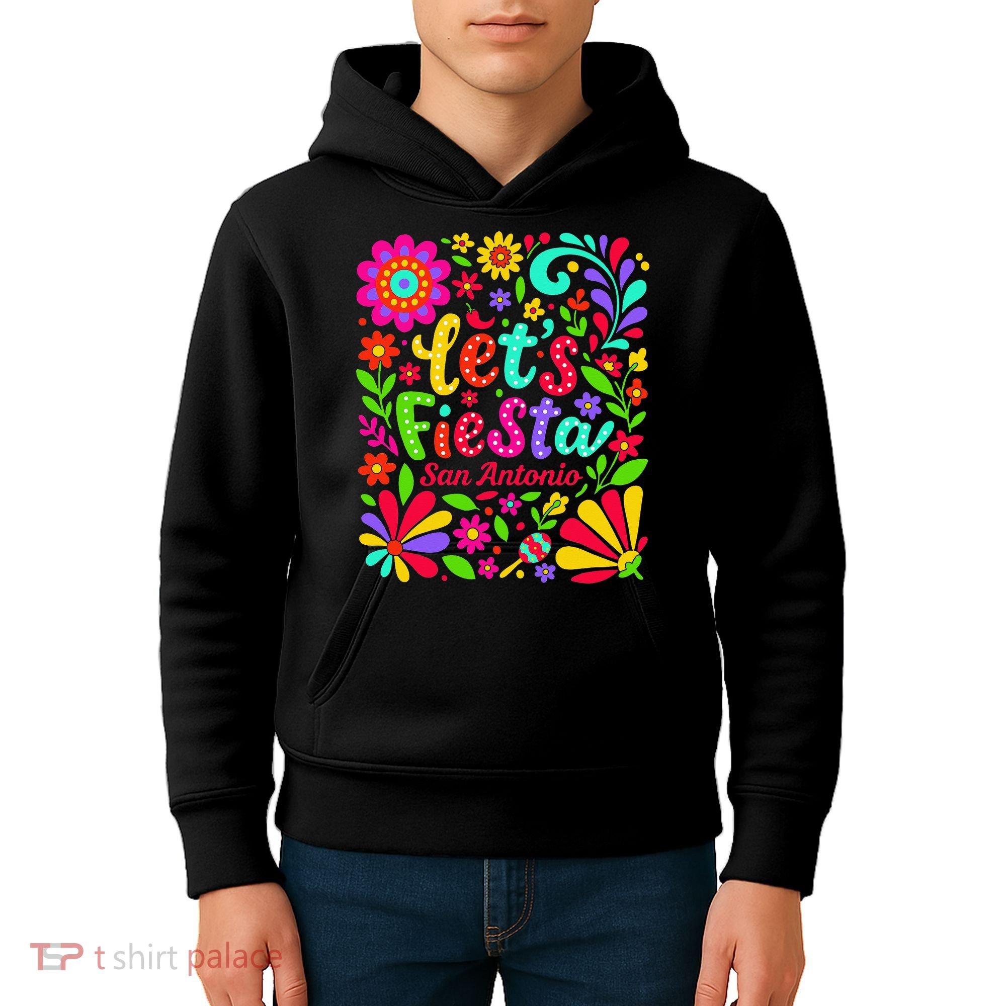 Lets Fiesta San Antonio Texas Cinco De Mayo Fiesta Squad Kids Hoodie