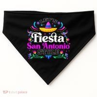 Let's Fiesta San Antonio Style Party Happy Cinco De Mayo USA-Made Doggie Bandana thumb 0