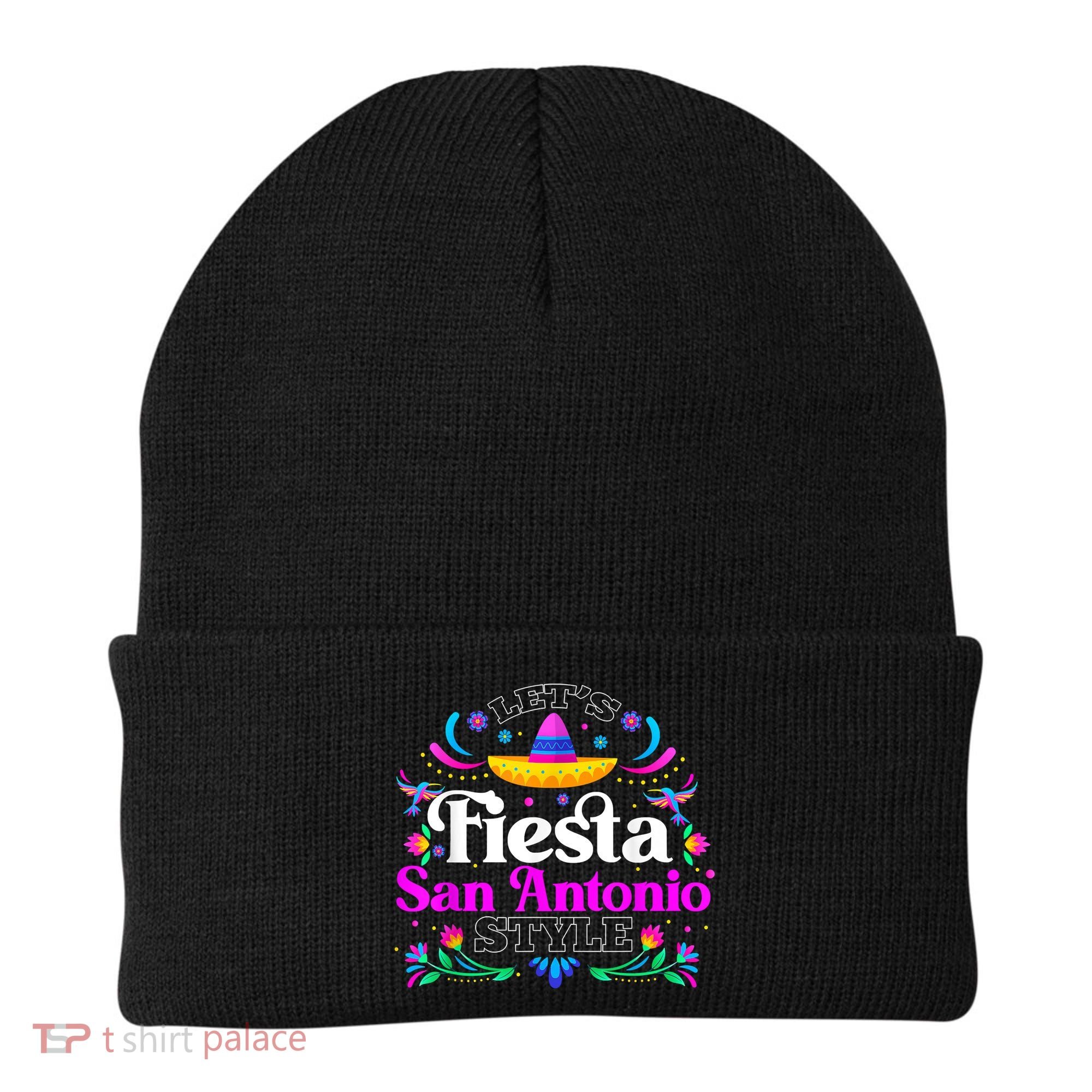 Let's Fiesta San Antonio Style Party Happy Cinco De Mayo Beanie