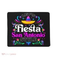 Let's Fiesta San Antonio Style Party Happy Cinco De Mayo Mousepad thumb 0
