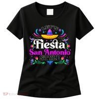 Let's Fiesta San Antonio Style Party Happy Cinco De Mayo Women's T-Shirt thumb 0