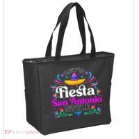 Let's Fiesta San Antonio Style Party Happy Cinco De Mayo Tote Bag thumb 2