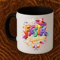 Lets Fiesta San Antonio Texas Cinco De Mayo Mexican Party Coffee Mug thumb 2
