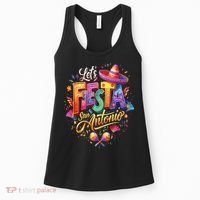 Lets Fiesta San Antonio Texas Cinco De Mayo Mexican Party Women's Tank Top thumb 0