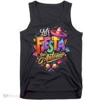 Lets Fiesta San Antonio Texas Cinco De Mayo Mexican Party Tank Top thumb 0